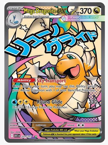 Ascended Heroes Mega Dragonite ex Pokémon card